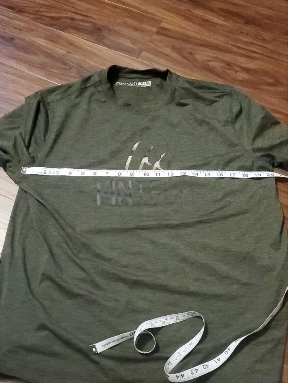 Fintech Men's Long Sleeve Tee in Olive Green - Picture 5 of 8